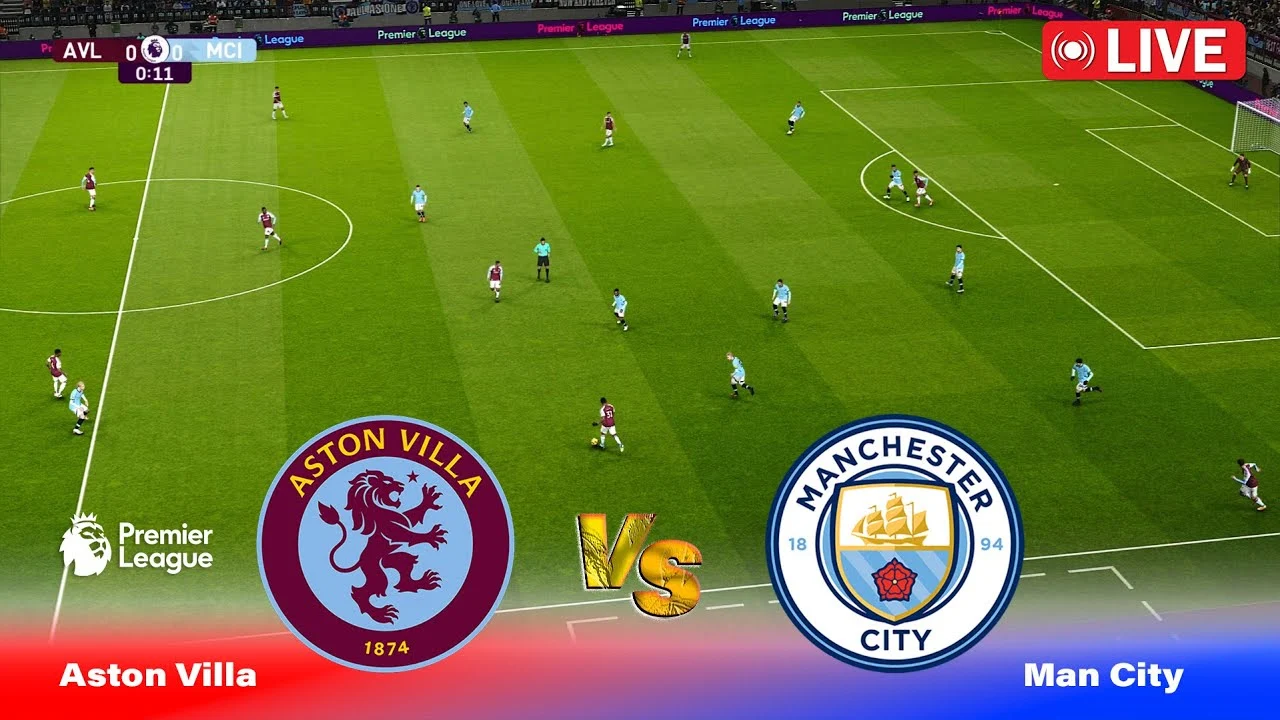 Aston Villa vs Manchester City Live Football –Premier League Live ...