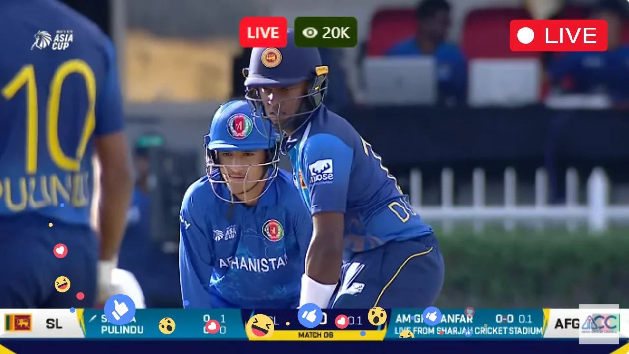 ACC U19 2024 Live SL U19 vs AFG U19 Live Online TNT Sports Live Now